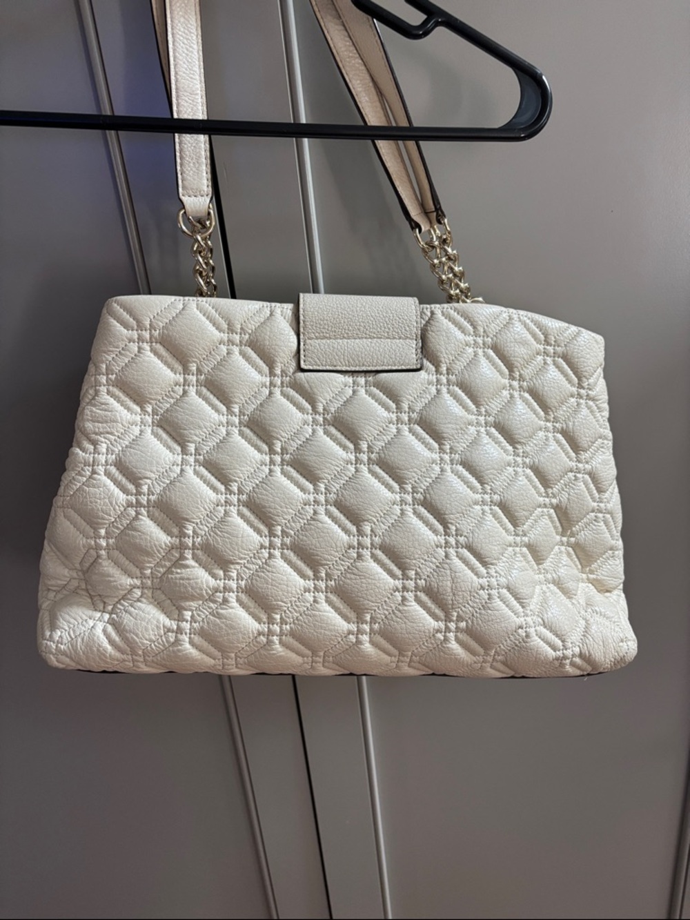 Kate Spade Astor Court ELENA Leather Shoulder Bag Tote Bone - Picture 6 of 12